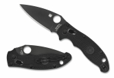 Складной нож Spyderco, серия Manix 2, Black FRN Handles, CTS-BD1, Black Blade, Plain, арт. C101PBBK2