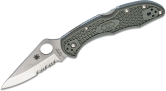 Складной нож Spyderco, серия Delica 4, Foliage Green FRN Handle, VG-10, Part Serrated, арт. C11PSFG