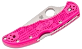 Складной нож Spyderco, серия Delica 4, Flat Ground, Pink FRN Handles, CPM S30V, Plain, арт. C11FPPNS3