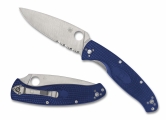 Складной нож Spyderco, серия Resilience, Blue FRN Handle, SPM S35VN, Part Serrated, арт. C142PSBL