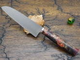 Кухонный нож Damir Safarov, серия Эксклюзив, Santoku 180mm, арт. DS-E-Sa-180/34