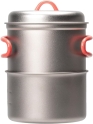 Походный набор EVERNEW: титановые кастрюли (750 и 400мл.) с крышкой, арт. ECA540