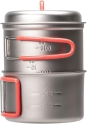 Походный набор EVERNEW: титановые кастрюли (750 и 400мл.) с крышкой, арт. ECA540
