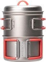 Походный набор EVERNEW: титановые кастрюли (750 и 400мл.) с крышкой, арт. ECA540