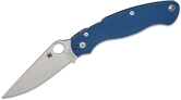 Складной нож Spyderco, серия Military, Dark Blue G-10 Handles, CPM SPY27, Plain, арт. C36GPCBL2