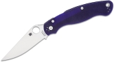 Складной нож Spyderco, серия Military, Dark Blue G-10 Handles, CPM S110V, Plain, арт. C36GPDBL2