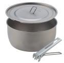 Титановая кастрюля SOTO Titanium Pot (1100мл.), с крышкой и чапельником, арт. SOD-531