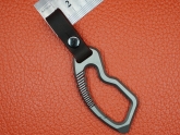 Карабин титановый c кожаным ремешком VipXHoReCa, арт. VH12067