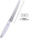 Кухонный нож KAI, серия SELECT100, Bread 160мм, арт. AB-5061