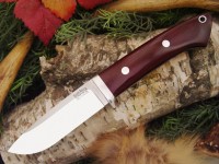Нож Bark River Drop Point Hunter модель Maroon Linen Micarta - Интернет магазин Японских кухонных туристических ножей Vip Horeca