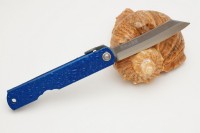 Нож складной Nagao Higonokami, Water splash, Aogami (Blue Sleel), Blue, 80mm - Интернет магазин Японских кухонных туристических ножей Vip Horeca