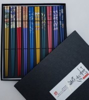 Набор японских палочек (хаси), 10 шт., подарочная картонная коробка - Интернет магазин Японских кухонных туристических ножей Vip Horeca