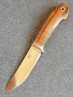 Туристический нож Романа Гончарова, сталь ZDP-189,  ручка аризонское железное дерево - Интернет магазин Японских кухонных туристических ножей Vip Horeca