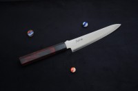 Кухонный нож Sanetu HAP40 Petty 120mm, Red - Интернет магазин Японских кухонных туристических ножей Vip Horeca