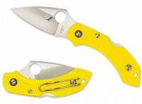 Spyderco Dragonfly 2, Yellow FRN handle, H1 Steel, Plain -       Vip Horeca