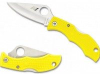 Spyderco Ladybug 3, Yellow FRN handle, H1 Steel, Plain -       Vip Horeca