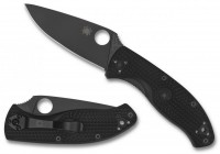   Spyderco Tenacious, Black FRN Handle, Black Blade, Plain -       Vip Horeca