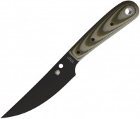     Spyderco Bowriver, G10 OD Green Handle, Black Blade, 8Cr13MoV -       Vip Horeca