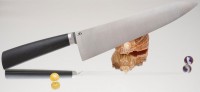 Дамир Сафаров. Кухонный нож серии М390,  Гренадил, Шеф 230мм (ver 2.0) - Интернет магазин Японских кухонных туристических ножей Vip Horeca