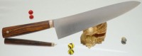 Дамир Сафаров. Кухонный нож серии М390,  Железное дерево, Шеф 230мм (ver 1.0) - Интернет магазин Японских кухонных туристических ножей Vip Horeca