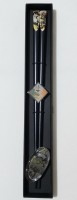 Набор черный - японские палочки (хаси) и подставка (хасиоки), подарочная картонная коробка - Интернет магазин Японских кухонных туристических ножей Vip Horeca