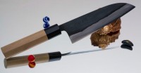 Кухонный нож Shigefusa Santoku 165mm (Kurouchi) - Интернет магазин Японских кухонных туристических ножей Vip Horeca