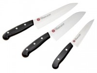 Набор кухонных ножей Shimomura, Kenmizaki Satomi (Gyuto 180mm, Santoku 165mm, Petty 135mm) - Интернет магазин Японских кухонных туристических ножей Vip Horeca
