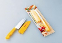 Кухонный нож Shimomura Santoku 105mm (с пластиковым чехлом) - Интернет магазин Японских кухонных туристических ножей Vip Horeca