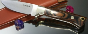 Нож с фиксированным клинком Hattori Drop Point Hunter, AUS-8, 90мм, арт. HT-109 - Магазин Японских кухонных туристических ножей VIP-HoReCa