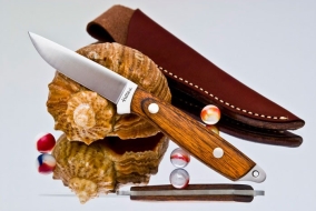Нож с фиксированным клинком Hattori Fisherman's Lover, AUS-8, 71мм, арт. HA-02 - Магазин Японских кухонных туристических ножей VIP-HoReCa