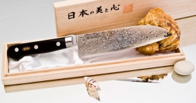 Кухонный нож Hiromoto, серия Limited Edition, Santoku 160мм, арт. HLE-4 - Магазин Японских кухонных туристических ножей VIP-HoReCa