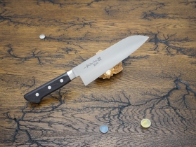 Кухонный нож Fujiwara Kanefusa, серия FKH, Santoku 180мм, арт. FKH-3 - Магазин Японских кухонных туристических ножей VIP-HoReCa