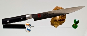 Кухонный нож Kasumi, серия Damasc, Slicer 240мм, арт 86024 - Магазин Японских кухонных туристических ножей VIP-HoReCa