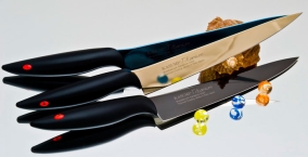 Кухонный нож Kasumi, серия Titan, Slicer 200мм, Grey, арт. 20020/GR - Магазин Японских кухонных туристических ножей VIP-HoReCa