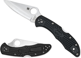 Складной нож Spyderco, серия Delica 4, Black FRN Handle, VG-10, Plain, арт. C11PBK - Магазин Японских кухонных туристических ножей VIP-HoReCa