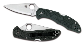 Складной нож Spyderco, серия Delica 4, British Racing Green, FRN Handle, ZDP-189, Plain, арт. C11PGRE - Магазин Японских кухонных туристических ножей VIP-HoReCa