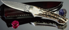 Нож с фиксированным клинком Mr. Itou (Hiroo Itou), Utility Camper's Knife, Stag Handle (Рог оленя), R-2, 87мм, арт. IT-255 - Магазин Японских кухонных туристических ножей VIP-HoReCa