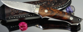 Нож с фиксированным клинком Mr. Itou (Hiroo Itou), Utility Camper's Knife, Iron wood Handle (Железное дерево), R-2, 85мм, арт. IT-260 - Магазин Японских кухонных туристических ножей VIP-HoReCa