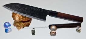 Кухонный нож Takeda, серия HOCHO NAS, Banno Funayuki-Bocho (Santoku) 170мм, арт. TA-12N - Магазин Японских кухонных туристических ножей VIP-HoReCa