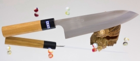 Кухонный нож Gihei-hamono, серия ZDP-189 (японская ручка), Gyuto 210мм, арт. GZD-G21J - Магазин Японских кухонных туристических ножей VIP-HoReCa