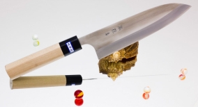 Кухонный нож Gihei-hamono, серия HAP-40 (японская ручка), Gyuto 210мм, арт. GHP-G21J - Магазин Японских кухонных туристических ножей VIP-HoReCa