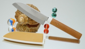 Кухонный нож Suncraft Santoku 105мм, арт. SUN421 - Магазин Японских кухонных туристических ножей VIP-HoReCa
