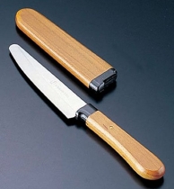 Кухонный нож Shimomura, Santoku 105мм (в пластиковом чехле), арт. SFK-01 - Магазин Японских кухонных туристических ножей VIP-HoReCa
