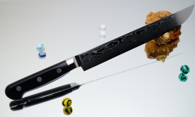 Кухонный нож Ryusen Hamono, серия Bonten-Unryu, Carving 240мм, арт. BU-111 - Магазин Японских кухонных туристических ножей VIP-HoReCa