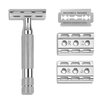Бритва т-образная Rockwell, модель 6C, White Chrome, арт. RR-6C-WC - Магазин Японских кухонных туристических ножей VIP-HoReCa