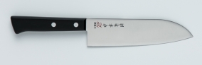 Кухонный нож Kanetsugu, серия EXCEL, Santoku 165мм (Serrated, деревянная рукоять), арт. 2011 - Магазин Японских кухонных туристических ножей VIP-HoReCa