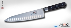 Кухонный нож MAC, серия Professional, Chef With Dimples 200мм (с проточкой), арт. MTH-80 - Магазин Японских кухонных туристических ножей VIP-HoReCa
