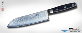 Кухонный нож MAC, серия Damascus, Santoku 180мм, арт. DA-SK-180 - Магазин Японских кухонных туристических ножей VIP-HoReCa