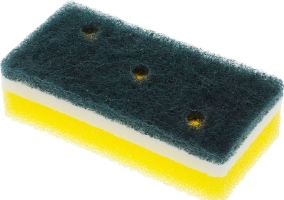 Губка для мытья посуды Ohe "Awa Qutto Nylon Sponge" (жесткая), трехслойная, 120х60х35мм, арт. 507007 - Магазин Японских кухонных туристических ножей VIP-HoReCa