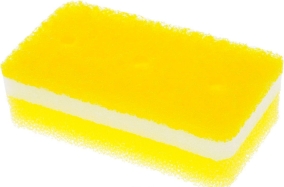 Губка для мытья посуды Ohe "Tafupon Soft Sponge" (мягкая), трехслойная, 120х60х35мм, арт. 504525 - Магазин Японских кухонных туристических ножей VIP-HoReCa